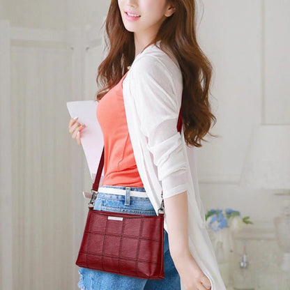Bags PU Leather Lady Pouch Bags Vintage Small Messenger Bag