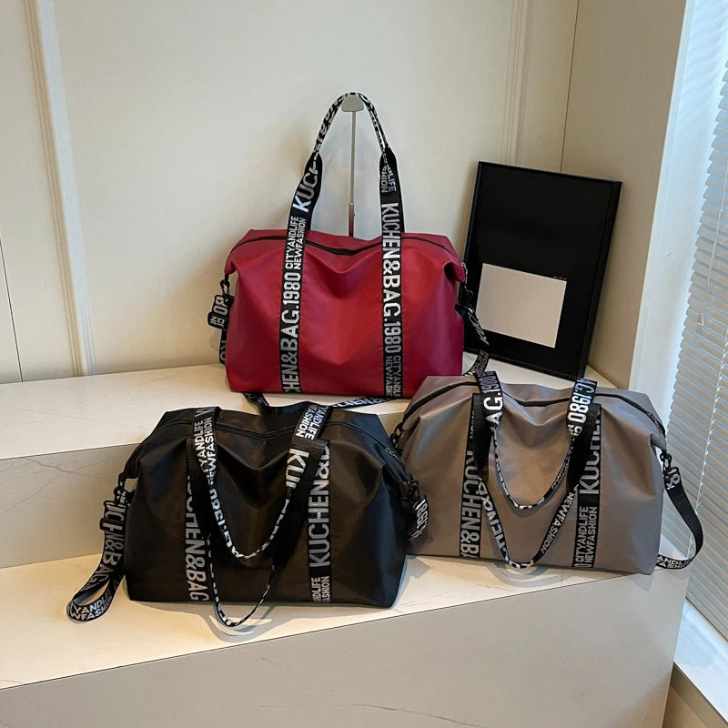 Casual Solid Color Ladies Shoulder Bags Large Capacity