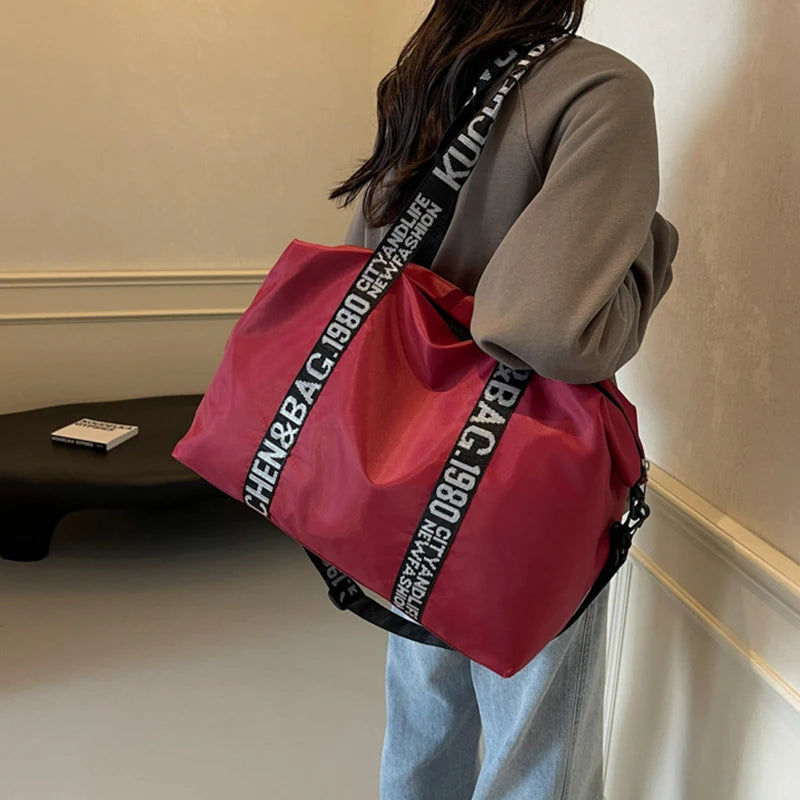 Casual Solid Color Ladies Shoulder Bags Large Capacity