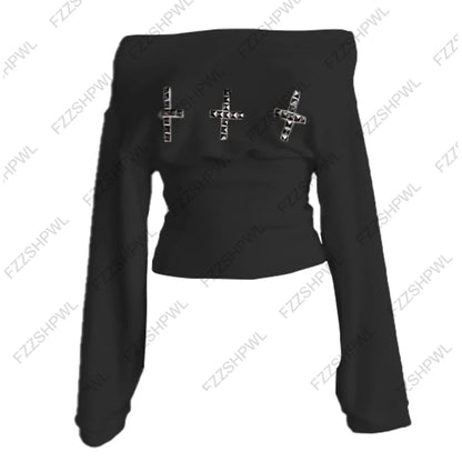 Chic Streetwear Punk Y2k Crop top Harajuku Graphic Print