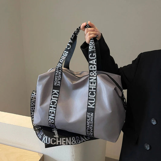 Casual Solid Color Ladies Shoulder Bags Large Capacity