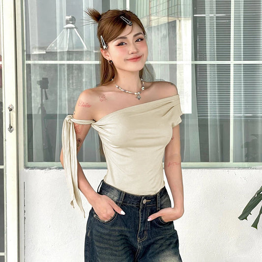 Women'S Summer Ins Style New Shrink Pleated