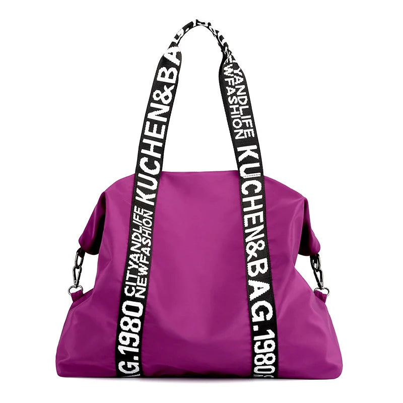 Casual Solid Color Ladies Shoulder Bags Large Capacity